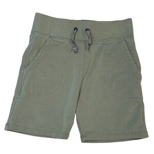 Green Toddler Boys Pull-On Shorts 4T, Drawstring Waist, Wave Embroidery,